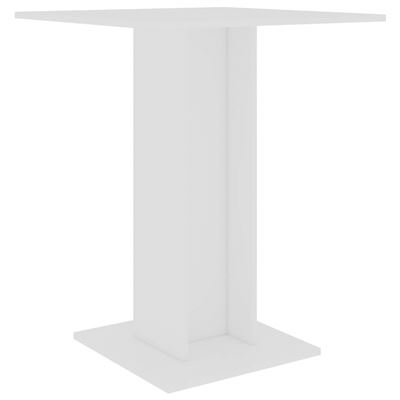Vidaxl Blanco Mesa Bistro Aglomerado 60X60x75cm