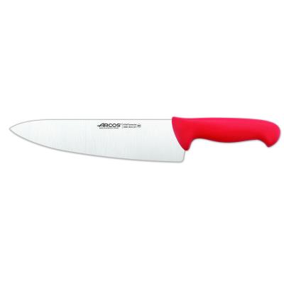 Cuchillo De Cocinero Arcos Colour - Prof 290822 De Acero Inoxidable Y Mango Ergonómico De Polipropileno - Rojo