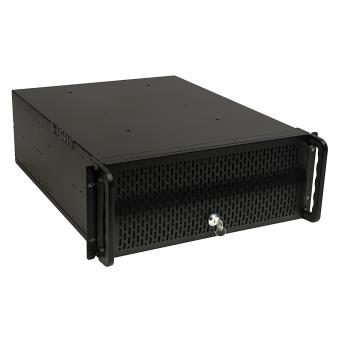 UNYKAch UK-4129 Estante Negro - Caja de ordenador (Estante, SGCC, SECC, ATX, Micro-ATX, 4U, Negro, RoHS, CE) - 1