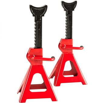 2 caballetes elevadores hasta 3000kg, Rojo