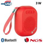 Altavoz portátil inalámbrico bluetooth de 3w, Ngs, micro-sd - radio fm - usb - batería 600mah