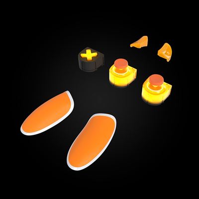 Gamepad Para Xbox Thrustmaster Eswap X Led Orange Crystal Pack