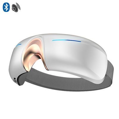 Masajeador Ocular Dam Con 5 Modos: Protección Ocular Vibración Descompresión Reposo Y Libre Blanco