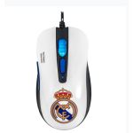 Ratón Mars Gaming MMRM, licencia oficial Real Madrid y Euroliga, sensor óptimo 3200 DPI, iluminación RGB