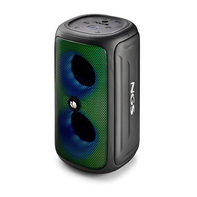 Altavoz Inalámbrico Ngs Roller Beast Black 32w Resistente Al Agua Ipx5 Bt/tws/ Aux In/ Radio Fm