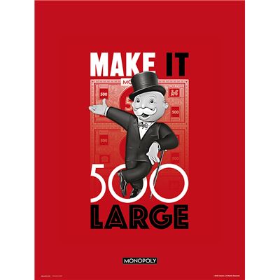 Lamina 30X40Cm Monopoly Make It 500 Large