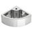 Lavabo vidaXL con rebosadero 45x32x12,5 cm cerámica plateado_2