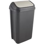 Keeeper Cubo De basura con tapa basculante 50 l swantje gris graphite keeper 50l