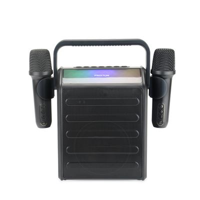 Altavoz Karaoke Party Star Prixton 30 W - 2 Micrófonos - Iluminación Led