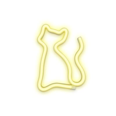Forever Blanco Luz Led Neón Decorativa Cat Cálido - Imagen 1