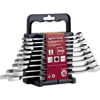 Juego de llaves combinadas Kraftwerk, acero inoxidable