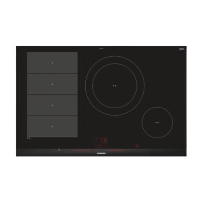 Placa De Inducción Siemens Ex875lec1e Hobs 1 Zona Flex 2 Zonas 80cm 7400w Negro