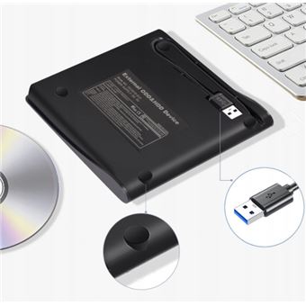 鍔 distrito Empleado Grabadora de Lector CD/DVD Externa USB 3.0 para laptop computadora de  escritorio - Lector CD / DVD - Los mejores precios | Fnac