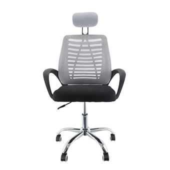 Silla ejecutiva Mediawave store de oficina mod. TOKYO con cabezal y reposabrazos OFFIX3 Gris - 1