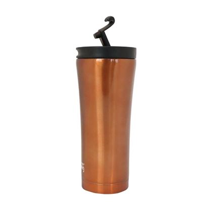 Taza Termo Con Tapa Any Morning Travel Acero Inoxidable, Cobre, 450 Ml