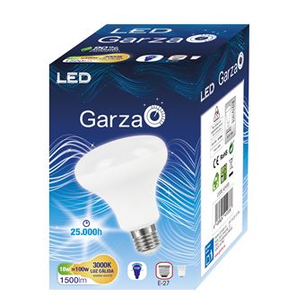 Bombilla Reflectora LED R90 18W E27 1500 lumenes, 110°, luz cálida