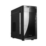 Caja micro-Atx Denver 500w USB 3.0 + lector tarjetas, Negro