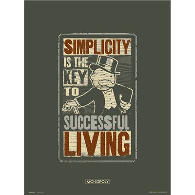 Lamina 30X40Cm Monopoly Simplicity