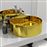 Lavabo vidaXL con rebosadero 46,5x15,5 cm cerámica dorado_1