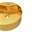 Lavabo vidaXL con rebosadero 46,5x15,5 cm cerámica dorado_3