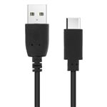 Cable USB a USB tipo C (carga y sincronización) 1,2 metros Quick Charge - Negro