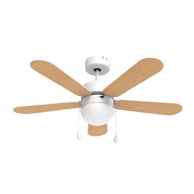 Ventilador De Techo Con Aspas Reversibles Universalblue Etesios 6042w Blanco