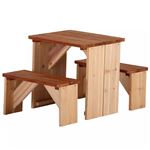 Conjunto mesa + bancos para picnic AXI, ZidZed