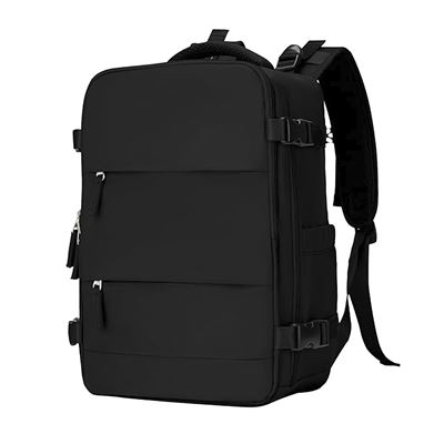 Mochila Cabina Viaje Dam De Gran Capacidad Con Multicompartimento Negro