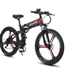 Bicicleta eléctrica plegable Jinhama R3 Black 26"" con batería de litio 48V 12.8Ah 800W Adulto