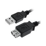 Nanocable CABLE USB 2.0, TIPO A/M-A/H, NEGRO, 1.8 M - cables USB