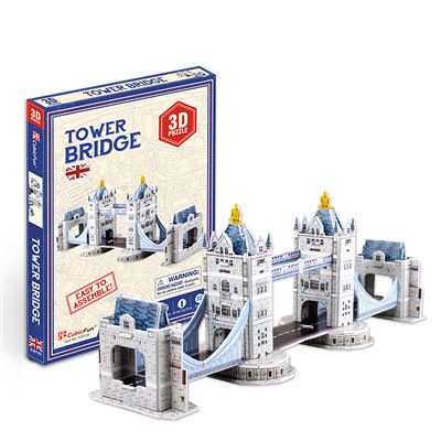 Puzzle 3d Torre De Puente De Londres 11x7,5x32,5 Cm. Dam Multicolor