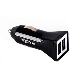 Cargador de coche Approx APPUSBCAR21b 2xUSB input 12-24VDC 5v/2.4a - 1
