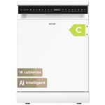 Lavavajillas libre instalación EVVO D4 60 cm 16 cubiertos Acero inox C