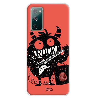 Funda De Silicona Techcool Para Samsung Galaxy S20 Fe / S20 Fe 5G Monster Of Rock Fondo Rojo