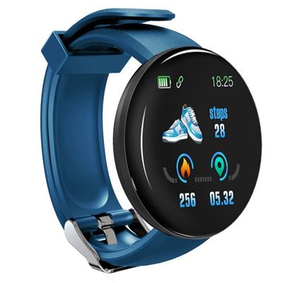 Smartwatch Oem D18, 1,3'', Ritmo Cardíaco Azul