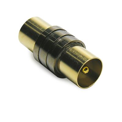 Adaptador Tv Premium 9,52mm Macho / Macho - Gris