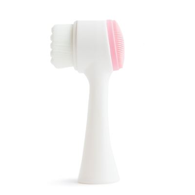 Cepillo Facial De Silicona Multifunción De Doble Cara Para Masaje Y Limpieza Profunda Dam Rosa Claro