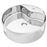 Lavabo vidaXL con rebosadero 46,5x15,5 cm cerámica plateado_0