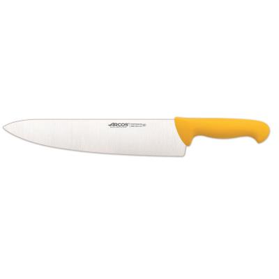 Cuchillo De Cocinero Arcos Colour - Prof 290900 De Acero Inoxidable Y Mango Ergonómico - Amarillo