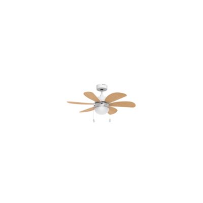 Ventilador De Techo Con Aspas Reversibles 76 Cm Universalblue Geneva 6030w Blanco