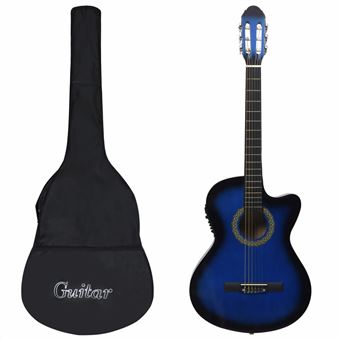 Set de guitarra occidental vidaXL azul 12 pzas ecualizador 6 cuerdas,  Guitarra clásica, Los mejores precios | Fnac