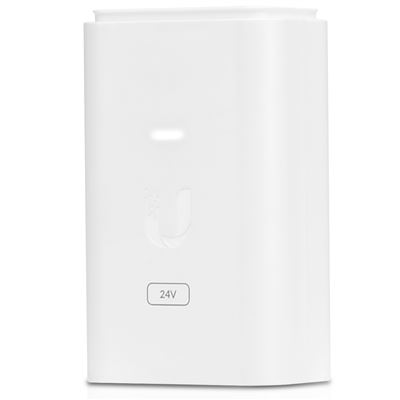 Fuente De Alimentación O Adaptador Inyector Poe De Ubiquiti Networks Modelo Poe-24-7w-g-wh Isp De 24v Con 7w A 0.3a Giga Blanco