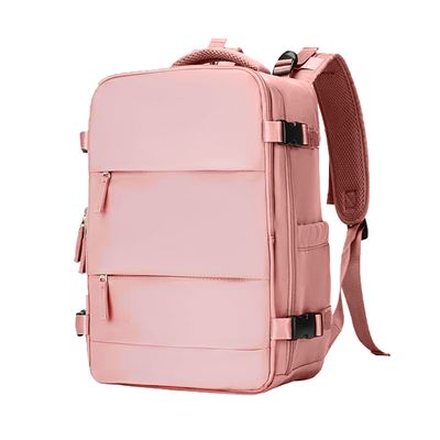 Mochila Cabina Viaje Dam De Gran Capacidad Con Multicompartimento Rosa