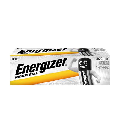 Energizer Pack De 12 Pilas Alcalinas Alkaline Industrial D / Lr20