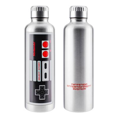 Botella Metalica Nintendo Nes