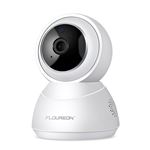 Cámara de seguridad Floureon F5 1080P Cámara de Vigilancia Inalámbrica con Cámara IP Visión Nocturna, Blanco