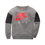 Sudadera sin Capucha Niño Nike 376S-GEH Gris Rojo Talla 4-5 Años