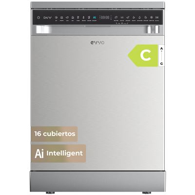 Lavavajillas Libre Instalación Evvo D4 60 Cm 16 Cubiertos Acero Inox C