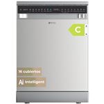 Lavavajillas libre instalación EVVO D4 60 cm 16 cubiertos Acero inox C