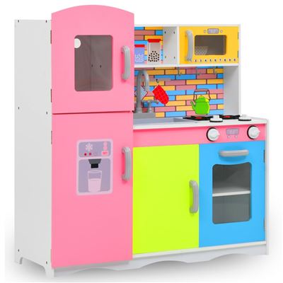 Cocinita De Juguete Vidaxl Mdf Multicolor 80x30x85 Cm